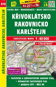 Křivoklátsko, Rakovnicko, Karlštejn / Turistická mapa SHOCart